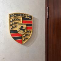 Porsche Logo Da Parete In 3d 50 Cm X 39cm X 4 Cm