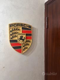 Porsche Logo Da Parete In 3d 50 Cm X 39cm X 4 Cm