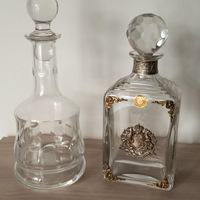 Bottiglie di cristallo antiquariato