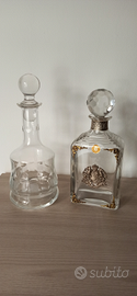 Bottiglie di cristallo antiquariato