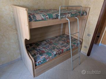 Letto a castello 3 posti indipendenti