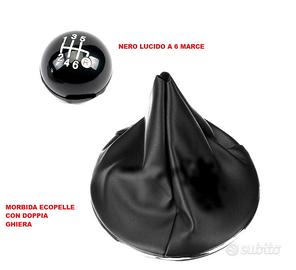 POMELLO LUCIDO NERO 6 MARCE + Cuffia+ Ghiera Cromo