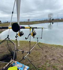 Rod pod inox portacanne carpfishing /pesca a fondo