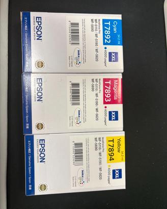 Cartucce ORIGINALI Epson T7892 T7893 T7894