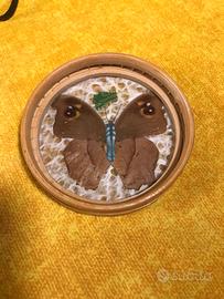 set di sottobicchieri in bambù e decoupage