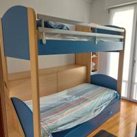 stanza con letto a castello 
