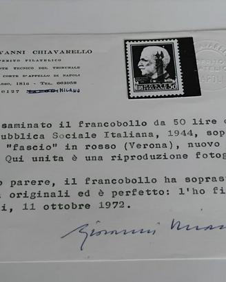 Francobollo 50 lire del 1944