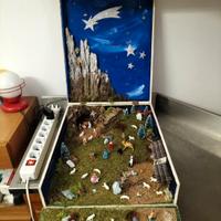 Bel Presepe Luminoso Realizzato Artigianalmente