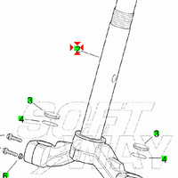 -Piastra forcella inferiore Aprilia Scarabeo 125