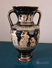 Anfora greca con finiture in oro 24kt