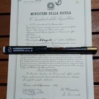 argento attestato valor militare  158° Liguria REI