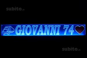 Targa led camion personalizzabile