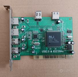 Scheda aggiuntiva Firewire/Usb PCI