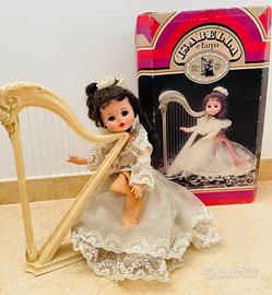 Bambola con arpa anni 70’ marca Furga