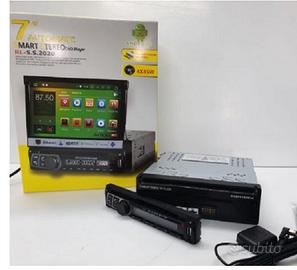 ANDROID AUTORADIO 1DIN 7 GPS NAVIGATORE WIFI DVD CD SD MOTORIZZATO