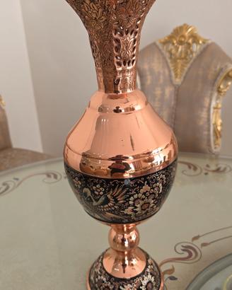 Vaso decorativo in rame artigianale