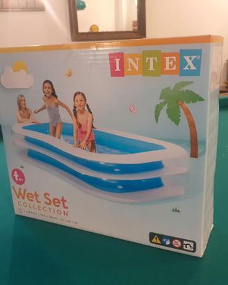 INTEX Piscina Gonfiabile Family cm 262x175x56 h