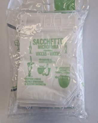 6 sacchetti compatibili folletto vk 135-136