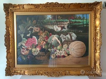 Affascinante natura morta con sfondo naturale