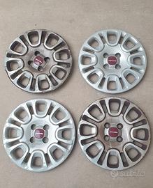 SET 4 COPRICERCHI COPPE BORCHIE FIAT PANDA