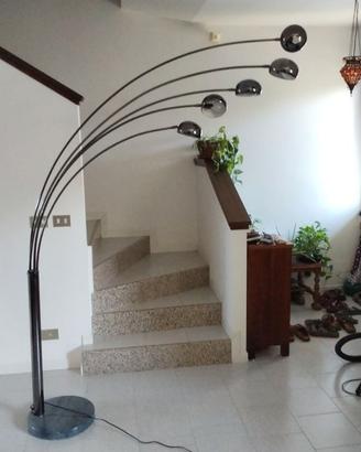 Lampada da terra vintage 5 bracci anni 70 - Stile 