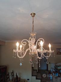 Lampadario in cristallo 5 Luci elegante 