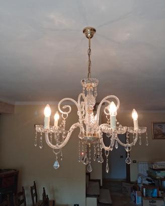 Lampadario in cristallo 5 Luci elegante 