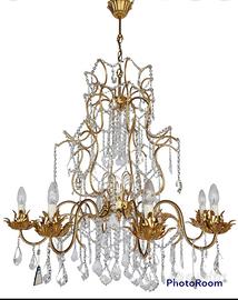 Lampadario 8 luci SWAROVSKI