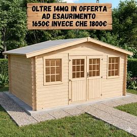 CASETTA DI LEGNO CORRADO 446x326x247h cm 28mm