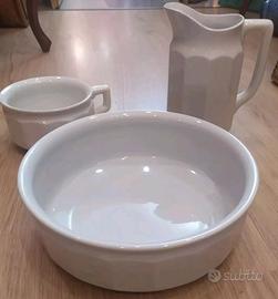 Antico set per lavabo  ceramica Laveno