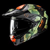 Casco Modulare HJC I80 ROKI verde arancione nero