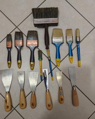 Set pennelli CINGHIALE+ 6 spatole nuove