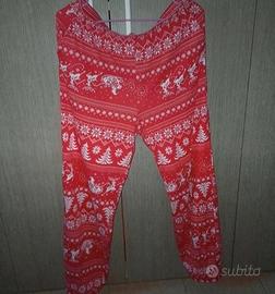 Pantaloni pigiama tezenis rossi, natale