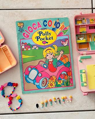 Lotto Polly Pocket Vintage anni 90 Bluebird+Libro