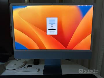 Apple iMac 24" M1 (2021) - Blu - 8GB RAM/256GB SSD