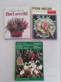 Tre libri vintage sui fiori