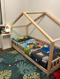 Letto a capanna Montessori 90*190 cm