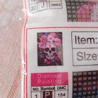 Diamond Painting Kit Completo 30x40 Teschio con Fi