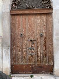 Raro Portone d'Epoca in Legno Massello (Fine '800)