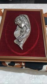 Madonna  in peltro  vintage 