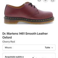 Dr. Martens 1461 Smooth Leather Oxford Cherry Red
