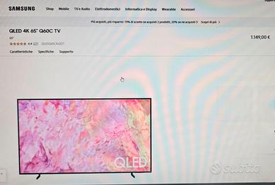 TV SMART SAMSUNG 65 POLLICI