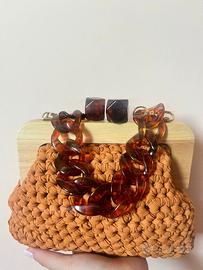Clutch bag  marrone chiaro