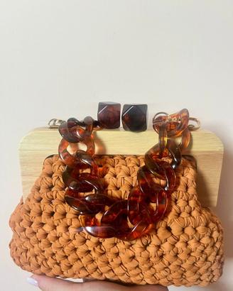 Clutch bag  marrone chiaro