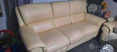 Divano relax Chateau d'Ax in pelle 3+2 posti 