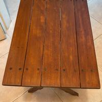 Tavolino in legno pieghevole