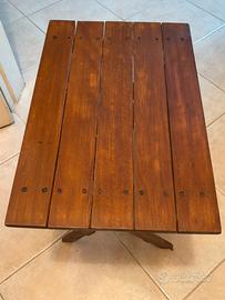 Tavolino in legno pieghevole