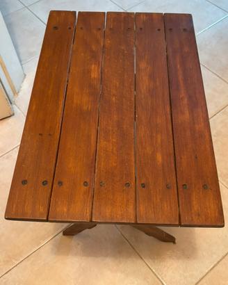 Tavolino in legno pieghevole