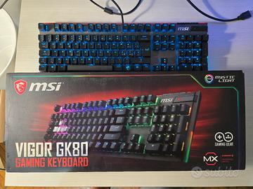 Tastiera meccanica MSI Vigor GK80 ITA RGB Red