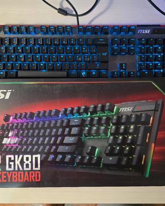 Tastiera meccanica MSI Vigor GK80 ITA RGB Red